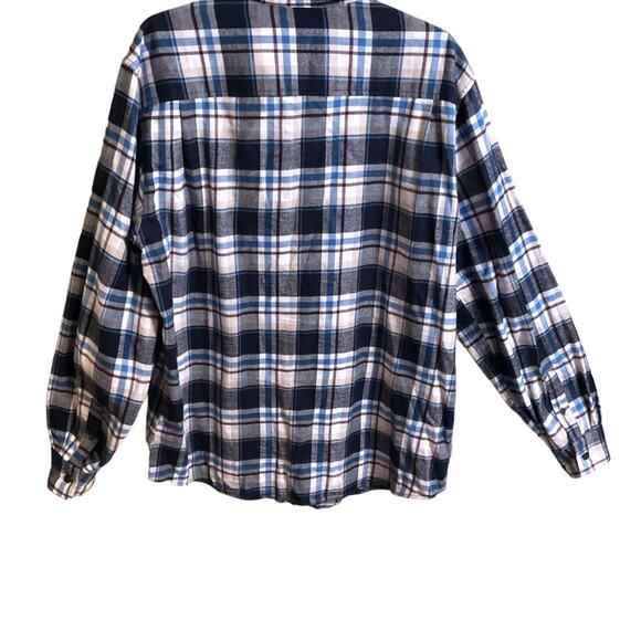 Weatherproof Vintage Men's Plaid Brushed Flannel SZ L Outdoor Workwear Cotton - Picture 9 of 12